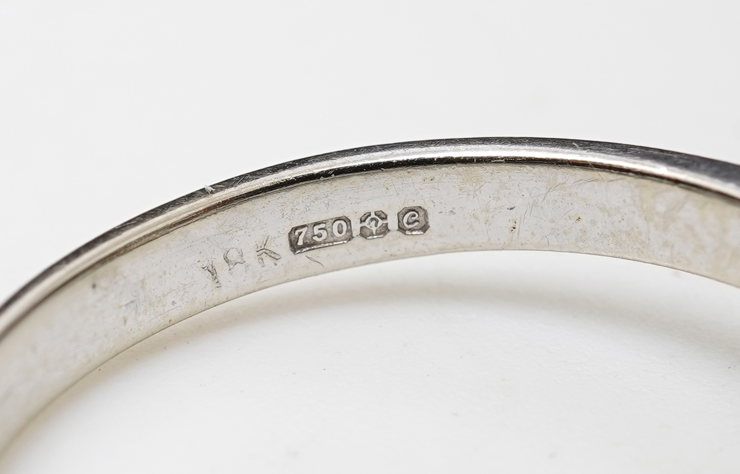 A diamond solitaire ring